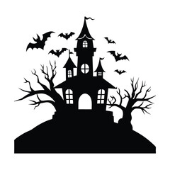 haunted house full moon ghosts