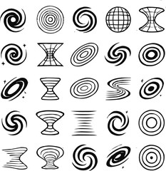 Space-Time Warp Icon Set