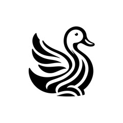 Fototapeta premium Abstract geometric pattern design in black and white