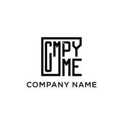 Obraz premium CMPY ME Initial Letter Monogram Logo Design.