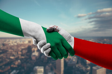 Shaking hands Nigeria and_Malta