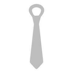 Simple Grey Necktie Icon