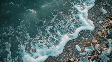 aerial view of sea