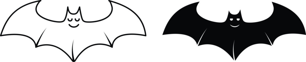 Batman logo icon, fly wings Batman famous logo superhero icon vector