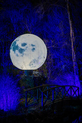 halloween moon scene 