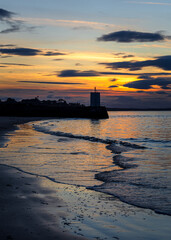lighthouse at sunset