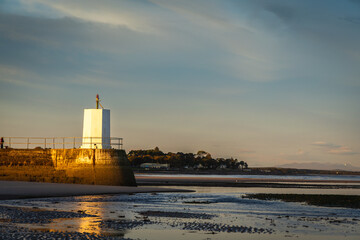 lighthouse at sunset