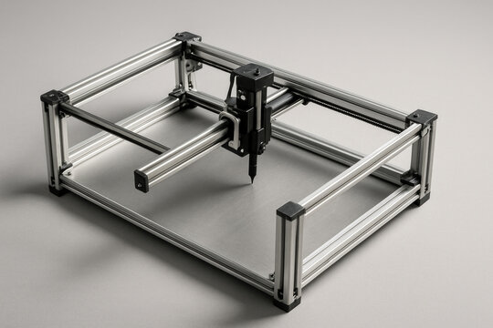 DIY Pen Plotter Machine Frame with Linear Rails