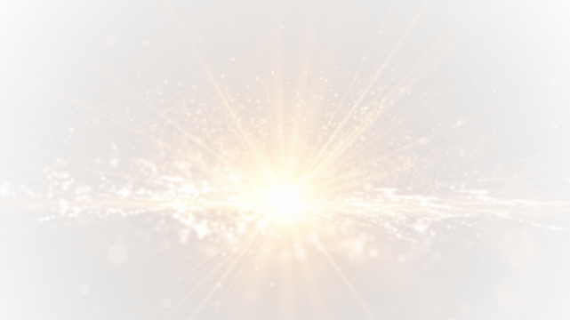 Dark brown background with digital effect, golden light particles, sparkling waves, and layered depth. Abstract glowing lines and luminous particle elements create a futuristic, magical PNG