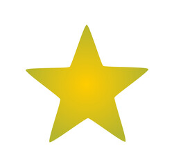 Yellow gradient star shape
