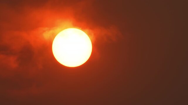 Sun Set concept of God Creation. Bible Book of Creation with epic sun set. Religion Christian Concept of God infinite power with the creation of light, life and universe.