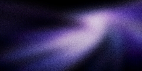 Abstract purple gradient wave glowing blur background with smooth motion flow and grainy noise texture overlay