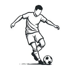 Naklejka premium Exciting soccer match action urban field illustration dynamic environment close-up perspective sports concept. Vector illustration