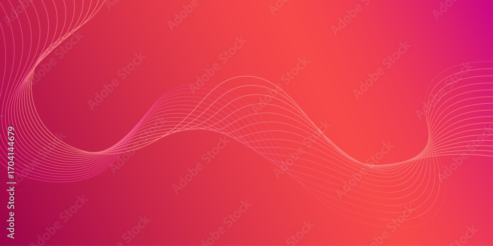 Poster abstract wave element for design. digital frequency track equalizer. stylized line art background.
