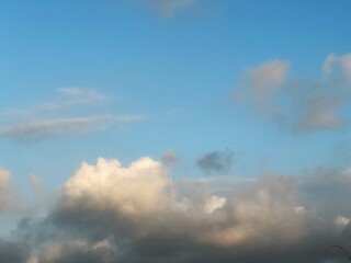 blue sky with clouds