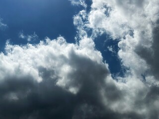 blue sky with clouds