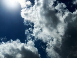 Obraz premium blue sky with clouds