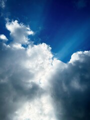 blue sky with clouds