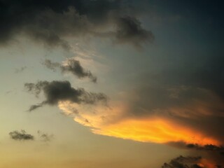 sunset in the mountains