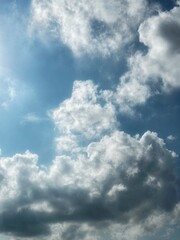 blue sky with clouds