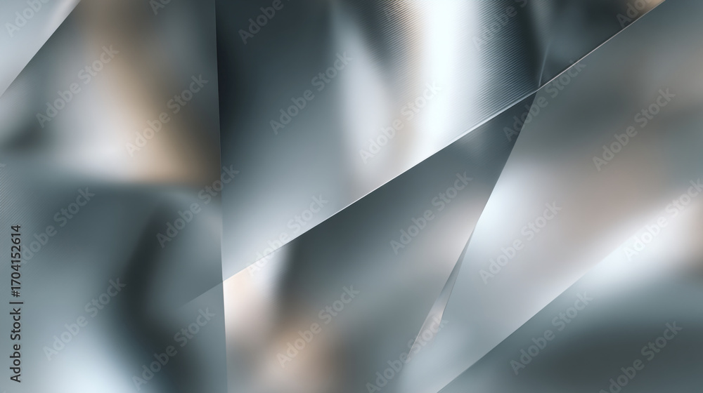 Aufkleber abstract silver and gray shapes create a geometric patterned background effect