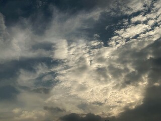 blue sky with clouds