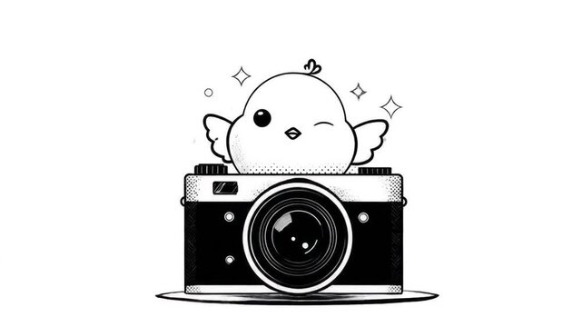 Cute bird camera design