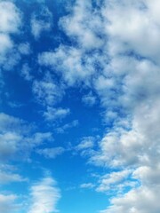 blue sky with clouds