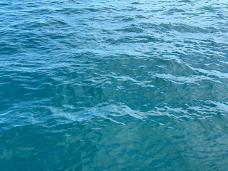 Blue ocean water ripples surface background