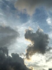 storm clouds over the sky