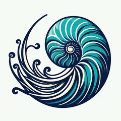 Nautilus Shell Illustration