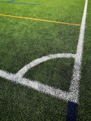 corner of a football field