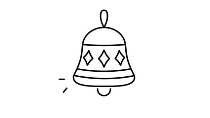 vector illustration of a bell