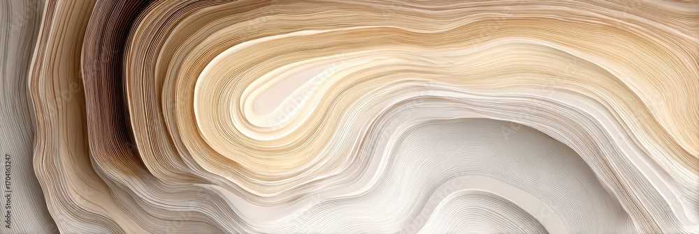 Poster abstract geometric patterns in warm tones create a soothing visual texture that invites contemplatio