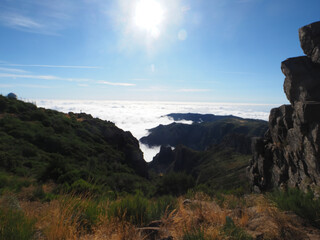 The eastern side of Madeira Island Arieiro peak