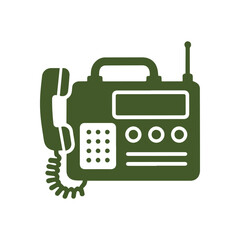 Explore the Vintage Charm of a Classic Handheld Radio Device Icon