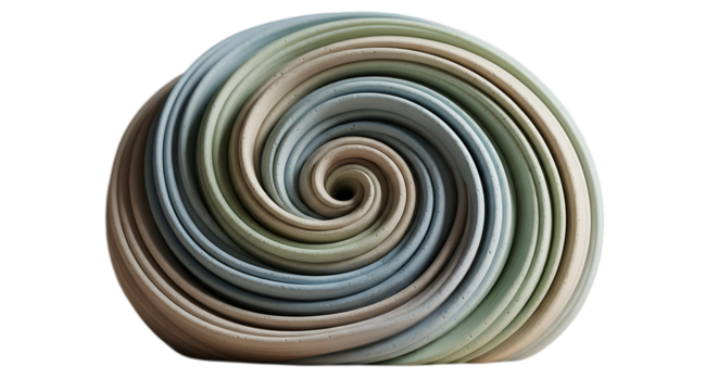 Abstract swirl pattern with earthy tones and cool hues