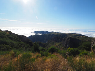 The eastern side of Madeira Island Arieiro peak