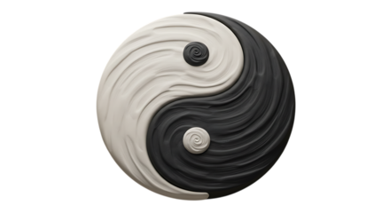 Symbol of balance yin yang harmony and unity concept