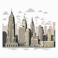 Obraz premium Linocut stamp texture, grunge urban background, vector illustration