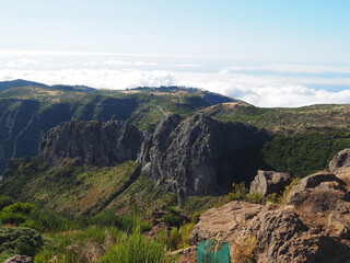 The eastern side of Madeira Island Arieiro peak