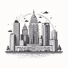 Fototapeta premium Linocut stamp texture, grunge urban background, vector illustration