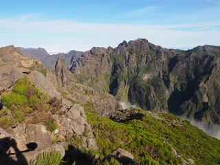 The eastern side of Madeira Island Arieiro peak