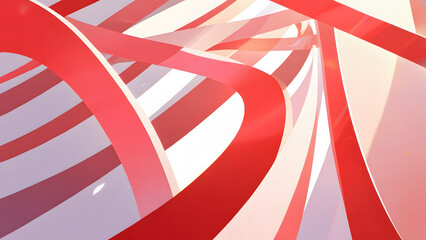 Obraz premium red and white striped background