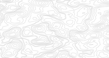 Topographic Map Contour Lines Background. Geographic Terrain Elevation Map. Digital Terrain Contour Pattern for Design. Stylized Contour Lines Map Background. Vector