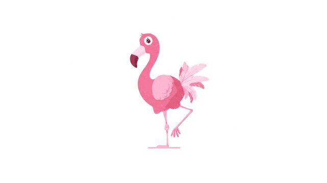 Pink flamingo illustration