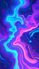 Abstract swirling vibrant colors (2)