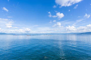 Obraz premium 快晴の鹿児島湾