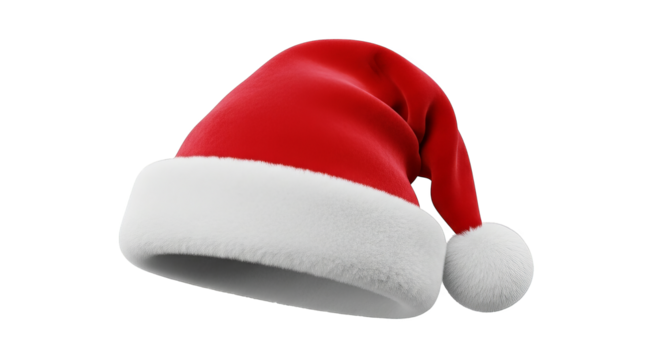 Santa Hat 3d Render Festive Christmas Design
