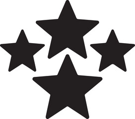 Obraz premium Star icon set collection with shiny decorative symbols for design and celebration
